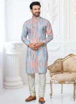 Heavy Cotton Multi Colour Traditional Wear Printed Readymade Kurta Pajama